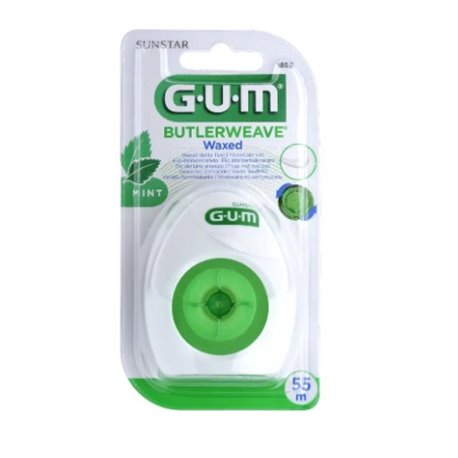 GUM BUTLERWEAVE WAXED MINT 55M FIL DENTAIRE