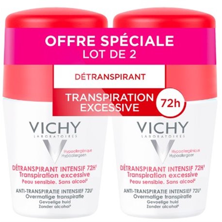 VICHY DEODORANT DETRANSPIRANT INTENSE 72H LOT 2X50ML