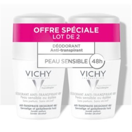 VICHY DEODORANT ANTI-TRANSPIRANT 48H LOT 2X50ML