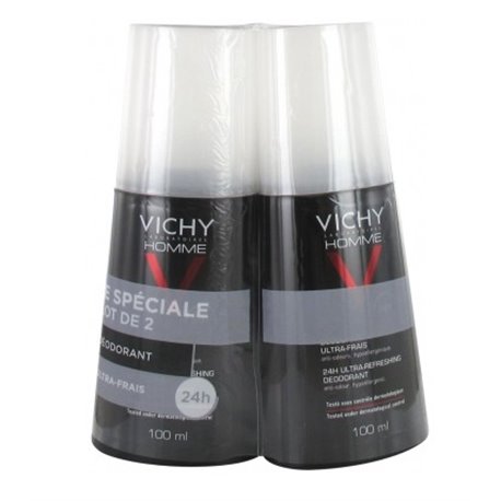 VICHY DEODORANT HOMME ULTRA-FRAIS 24H LOT 2X100ML