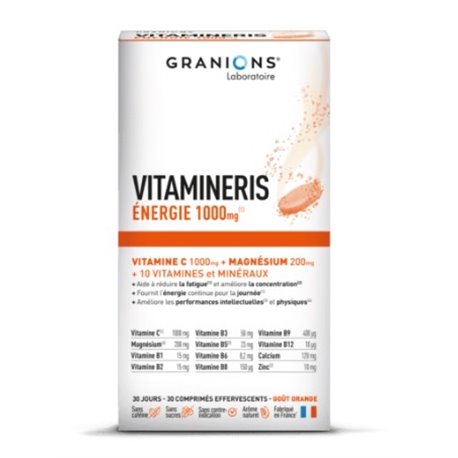 GRANIONS VITAMINERIS ENERGIE 1000MG 30CP EFFERVESCENTS