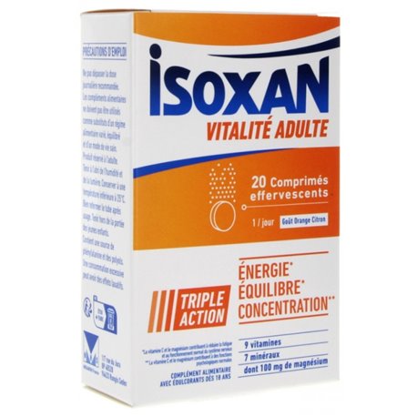 ISOXAN VITALITE ADULTE 20COMPRIMES EFFERVESCENTS