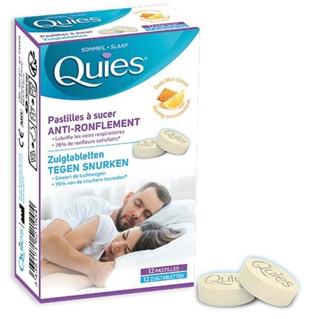 QUIES PASTILLES A SUCER ANTI-RONFLEMENT 12 PASTILLES