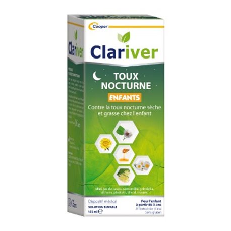 CLARIVER TOUX NOCTURNE ENFANTS DES 3 ANS 150ML