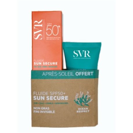 SVR SUN SECURE FLUIDE SPF50+ + 1 APRES-SOLEIL OFFERT