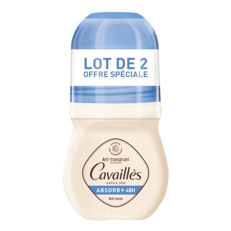 ROGE CAVAILLES DEODORANT ABSORB+ 48H LOT 2X 50ML