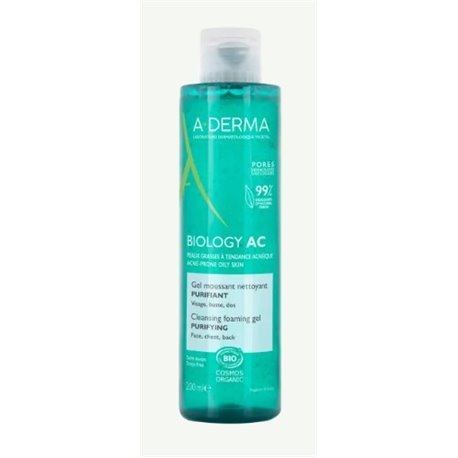 A-DERMA BIOLOGY AC GEL MOUSSANT PURIFIANT 200ML OU 400ML