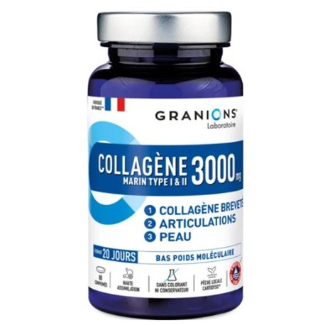 GRANIONS COLLAGENE MARIN TYPE I ET II 3000MG FORMAT 20JOURS