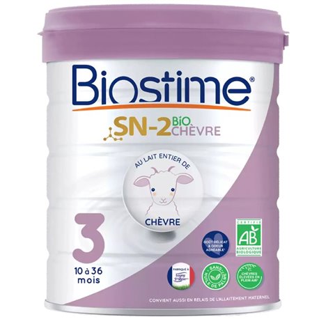 BIOSTIME SN-2 BIO CHEVRE 3E AGE 10 A 36 MOIS 800G