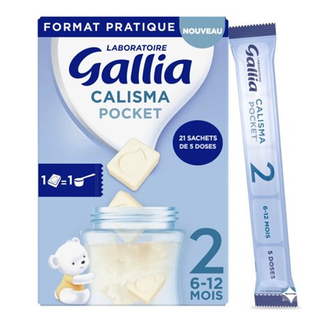 GALLIA CALISMA POCKET 2EME AGE 6-12MOIS 21 SACHETS DE 5 DOSES