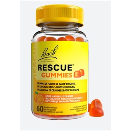 RESCUE GUMMIES GOUT NATUREL ORANGE 60 GUMMIES VEGANES