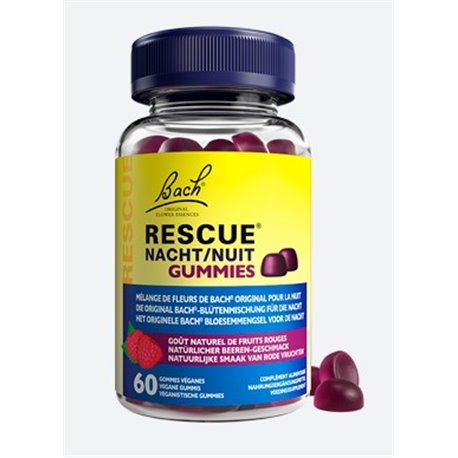 RESCUE NUIT GUMMIES GOUT FRUITS ROUGES 60 GOMMES VEGANES