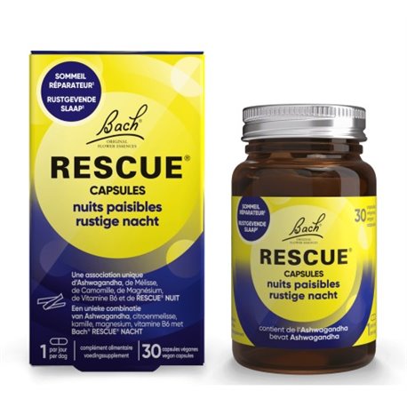 RESCUE CAPSULES NUITS PAISIBLES 30 CAPSULES VEGANES