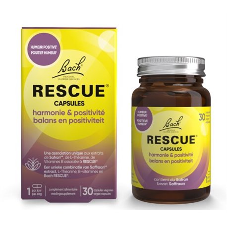 RESCUE CAPSULES HARMONIE & POSITIVITE 30 CAPSULES VEGANES