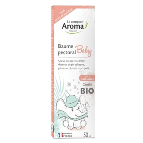 LE COMPTOIR AROMA BAUME PECTORAL BABY BIO 50ML