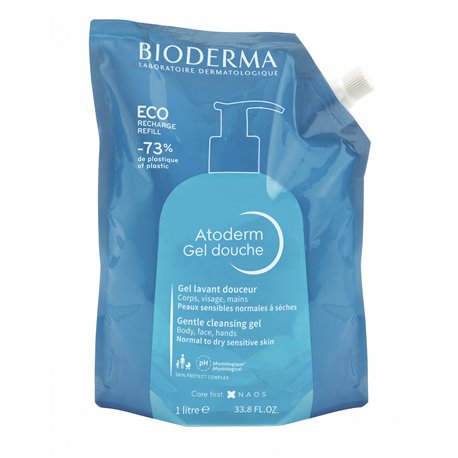 BIODERMA ATODERM GEL DOUCHE ECO RECHARGE 1L