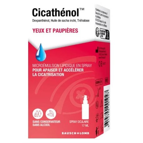 CICATHENOL YEUX ET PAUPIERES SPRAY OCULAIRE 17ML