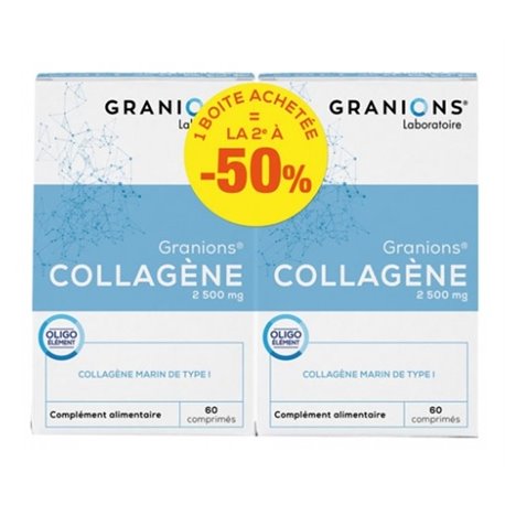 GRANIONS COLLAGENE 2500MG TYPE 1 LOT 2X 60CP