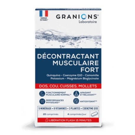 GRANIONS DECONTRACTANT MUSCULAIRE FORT 20CP