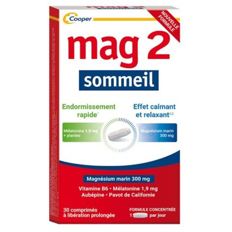MAG 2 SOMMEIL NOUVELLE FORMULE 30 CP LP