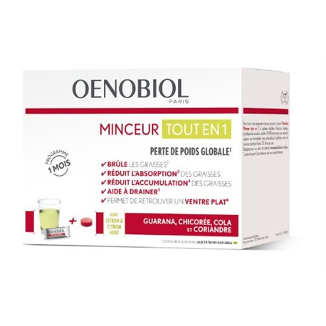 OENOBIOL MINCEUR TOUT EN 1 PERTE DE POIDS GLOBALE 1 MOIS