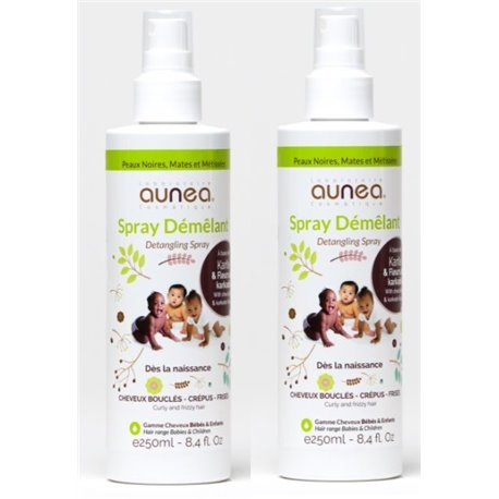 AUNEA SPRAY DEMÊLANT CHEVEUX LOT 2X 250ML