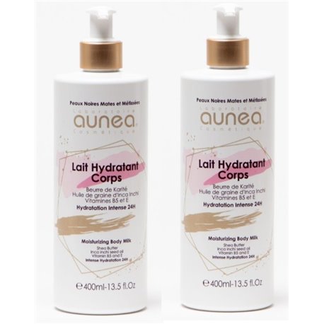 AUNEA ADULTE LAIT HYDRATANT CORPS LOT 2X 400ML