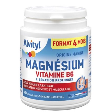 ALVITYL MAGNESIUM VITAMINE B6 FORMAT 4 MOIS 120CP