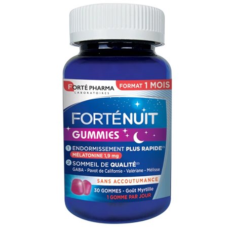 FORTE PHARMA FORTENUIT GUMMIES 30 GOMMES GOUT MYRTILLE