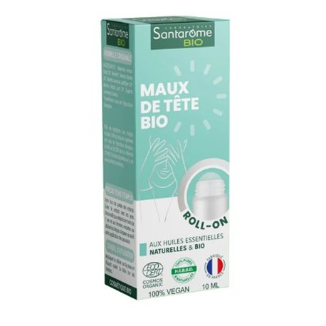 SANTAROME BIO MAUX DE TETE ROLL-ON 10ML