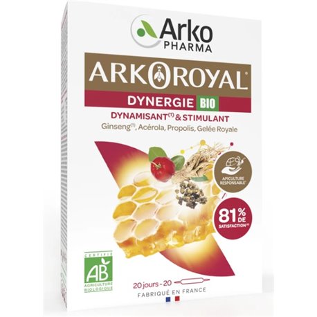 ARKOPHARMA ARKOROYAL DYNERGIE BIO 20 AMPOULES