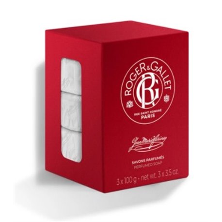 ROGER & GALLET COFFRET SAVONS PARFUMES JEAN MARIE FARINA 3X100G