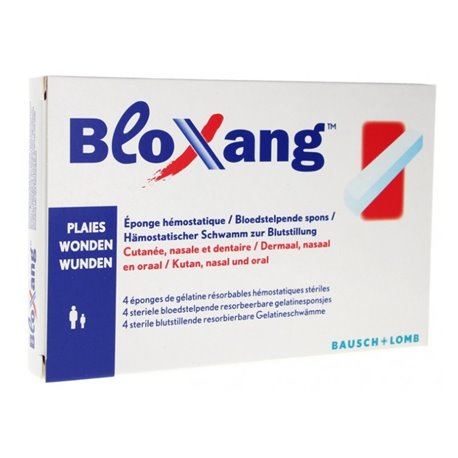 BLOXANG EPONGE HEMOSTATIQUE 4 EPONGES DE GELATINE RESORBABLES, STERILES