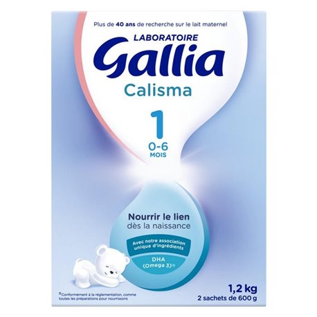 GALLIA CALISMA 1ER AGE 0-6 MOIS 1.2KG 2 SACHETS DE 600G