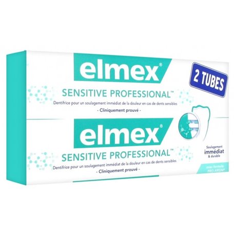 ELMEX SENSITIVE PROFESSIONAL LOT 2X 75ML