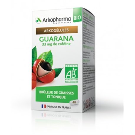 ARKOPHARMA GUARANA BIO BRULEUR DE GRAISSES ET TONIQUE