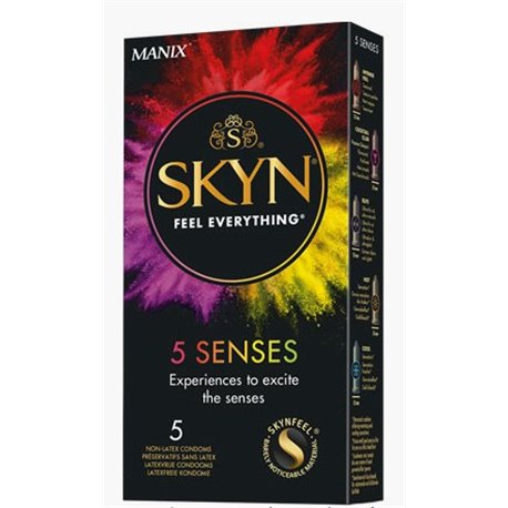 MANIX SKYN 5 SENSES 5 PRESERVATIFS SANS LATEX