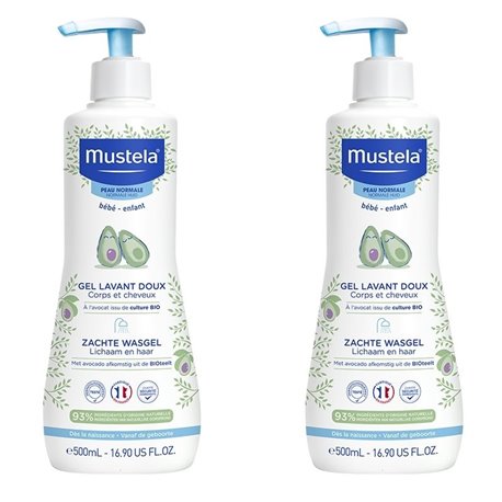 MUSTELA GEL LAVANT DOUX CORPS ET CHEVEUX LOT DE 2