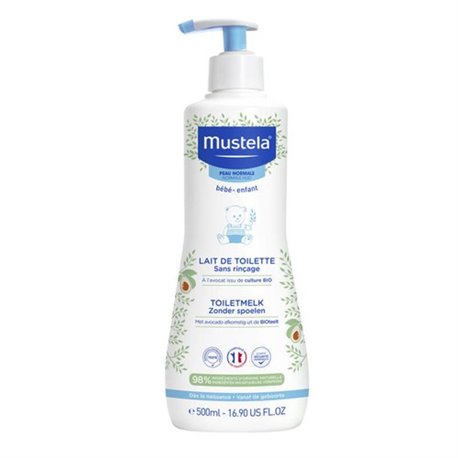 MUSTELA LAIT DE TOILETTE SANS RINCAGE 500ML